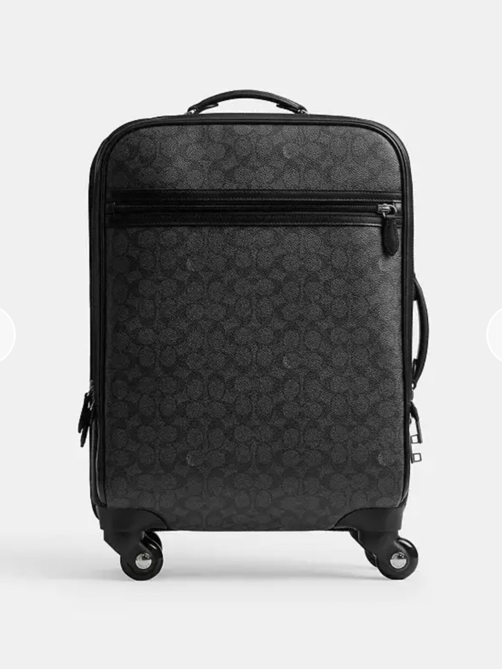 Coach Gray and Black Signature Carry-On Spinner - Picture 10 of 13